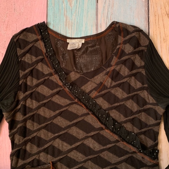 Alberto Makali long sleeve v neck sweater top size xl - Picture 5 of 8